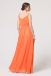 Creponne long dress with stole - 4