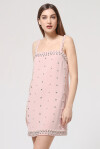 Mini dress with jewel applications - 2