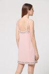 Mini dress with jewel applications - 4