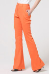 Flare trousers in linen canvas - 4