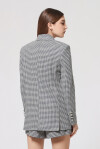 Blazer in vichy stretch pied de poule - 2