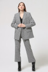 Houndstooth stretch gingham trousers - 3