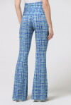 Patterned flared trousers in jersey - 3