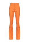 Pantaloni flare in tela di lino - 1