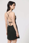 Euphoria style crisscross mini dress - 4