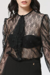 Body in pizzo con rouches - 1
