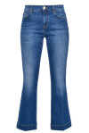 Flare jeans cut at the ankle - 1