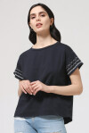 Cotton T-shirt with embroidery - 3
