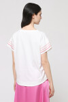 T-shirt in cotone con ricamo - 2