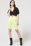 Stretch crêpe bermuda shorts - 1