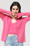 Polo cardigan in chenille - 3