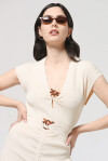 Top a costine con fibbia - 3
