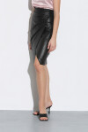 Leather effect midi skirt - 4