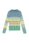 Multicolor English knit crewneck pullover - 1