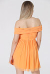 Midi dress with tulle cape - 2