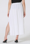 Skirt with slits in linen - 3