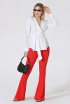 Fitted trousers with flared bottom - 3