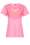 T-shirt con logo effetto ottico - 4