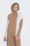 Maglia bicolor con trecce - 4