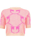 Maglia corta jacquard monogram - 1