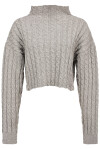 Pullover cropped a trecce - 1