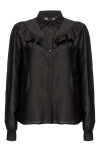 Blouse in habutai with ruffles - 1
