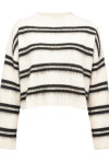 Gradient striped pullover - 1