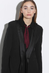 Blazer con revers in raso - 4