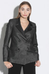 Blazer doppiopetto in lurex - 4