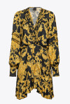 Baroque print crossover dress - 3