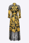 Baroque print chemisier with lace - 2