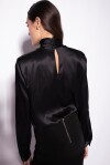 Turtleneck silk blouse - 4