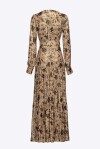 Long shirt dress in floral patterned fil coupé - 2