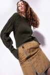 Quilted miniskirt in technical canvas - 4
