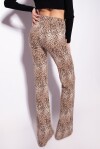 Animalier flared trousers - 4