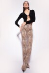 Animalier flared trousers - 3