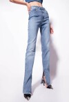 Flare jeans with zip on the bottom - 4