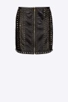 Studded nappa leather miniskirt - 3
