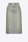 Denim skirt with studs - 4