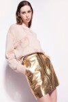 Laminated mini skirt - 4