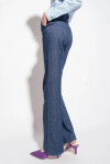 Flare trousers in flat wash denim - 4