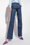 Pantalone flare in denim flat wash - 3