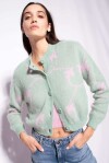 Short cardigan in monogram jacquard - 3