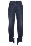 Mom-fit jeans with ankle ties - 1