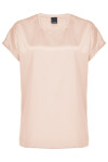 Blusa a maniche corte in raso di seta - 1