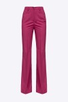 Pantaloni flare stretch in lana tecnica - 2
