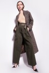 Pantaloni wide leg con cintura - 3