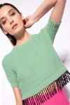 Short top with beaded applications - 3