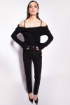 Denim bull trousers with studs - 1