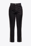 Denim bull trousers with studs - 4